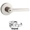 Baldwin Reserve - Square Door Lever with Contemporary Round Rose