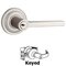 Baldwin Reserve - Square Door Lever with Traditional Round Rose