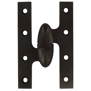 Deltana - Solid Brass 5" x 3 1/4" Olive Knuckle Door Hinge (Sold Individually)