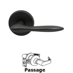 Door Levers by Omnia Door Hardware - Paddle Lever with Round Rose