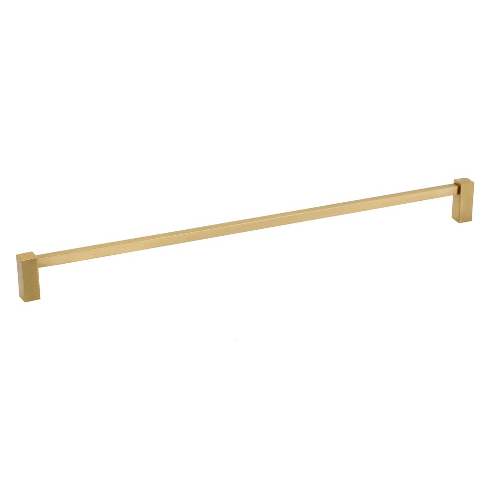 Solid Brass 18" Centers Oversized Pull in Satin Brass