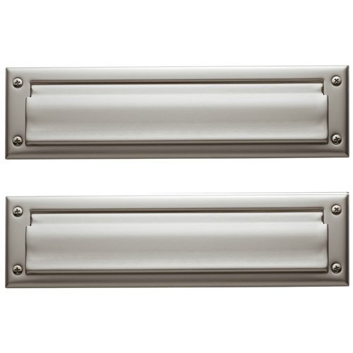 Package Size Mail Slot in Lifetime PVD Satin Nickel