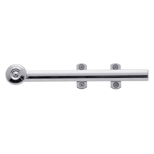 8" Decorative Heavy Duty Semi Concealed Surface Bolt in Polished Chrome