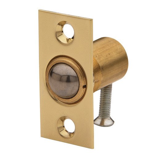 Adjustable Ball Catch (Fitted in Jamb) in Lifetime PVD Polished Brass
