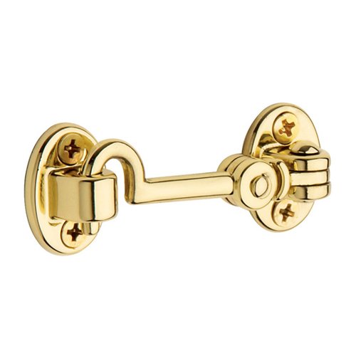 2 1/2" Swivel Type Cabin Door Hook in Lifetime PVD Polished Brass