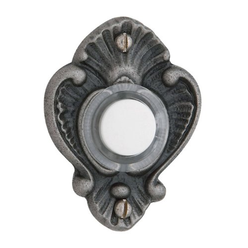 2" x 1 1/2" Victorian Bell Button in Distressed Antique Nickel