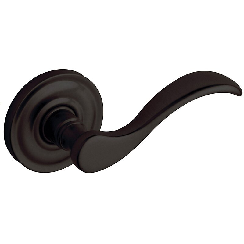 Oversized Full Dummy Door Lever with Classic Rose in Oil Rubbed Bronze