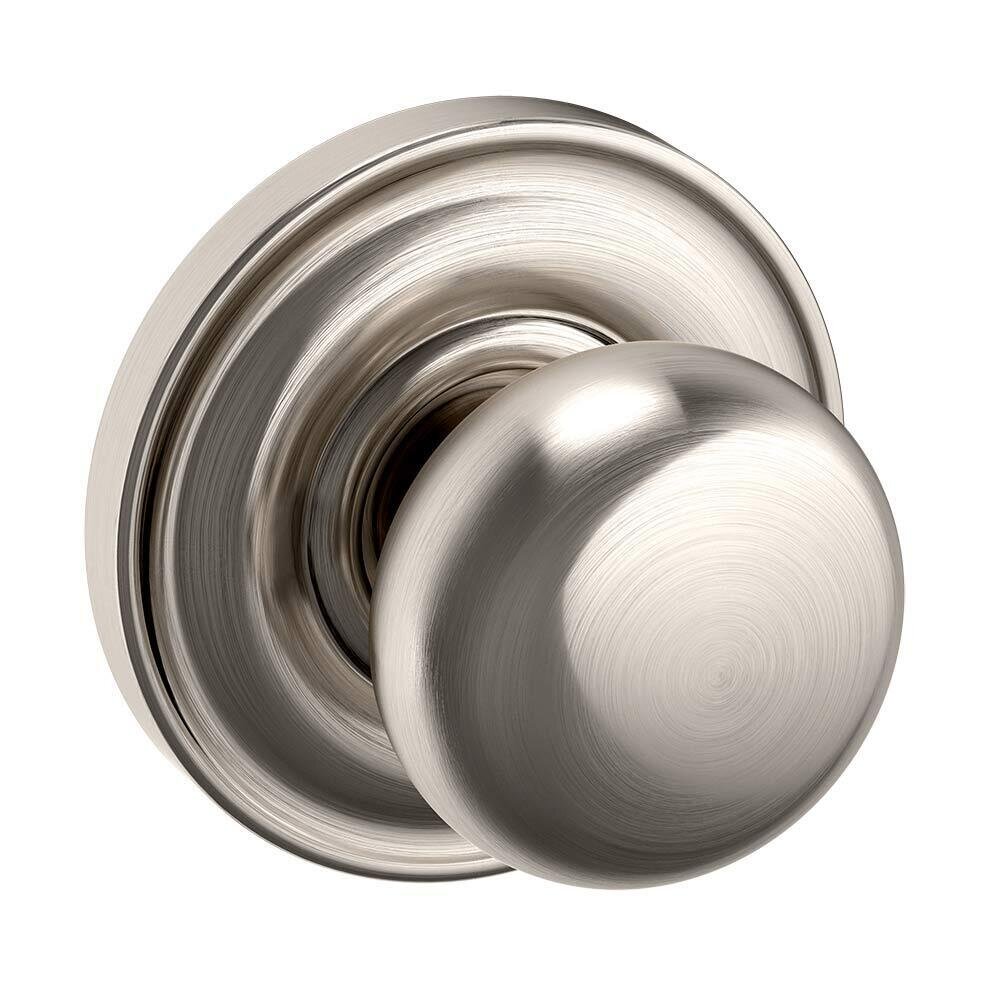 Single Dummy 5030 Estate Knob with 5048 Rose in Lifetime Pvd Satin Nickel