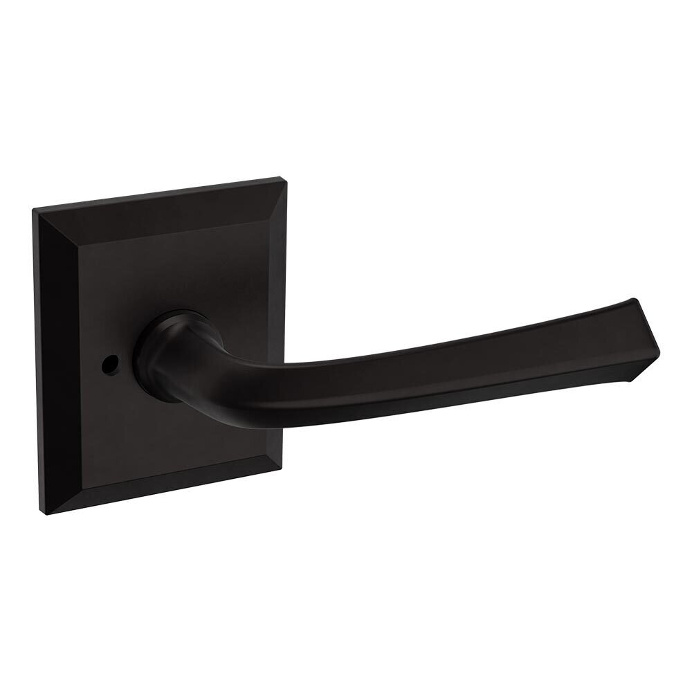 Privacy 5141 Estate Lever with R033 Rose in Oil Rubbed Bronze