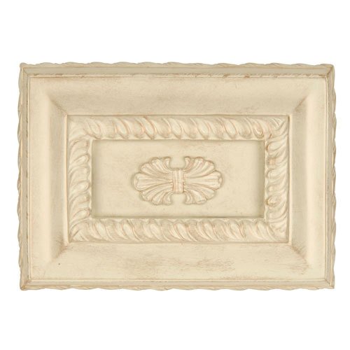 Elegantly Hand Carved Door Chime in Antique White Distressed