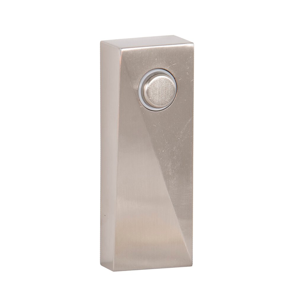 Surface Mount Push Button Door Bell In Brushed Polished Nickel