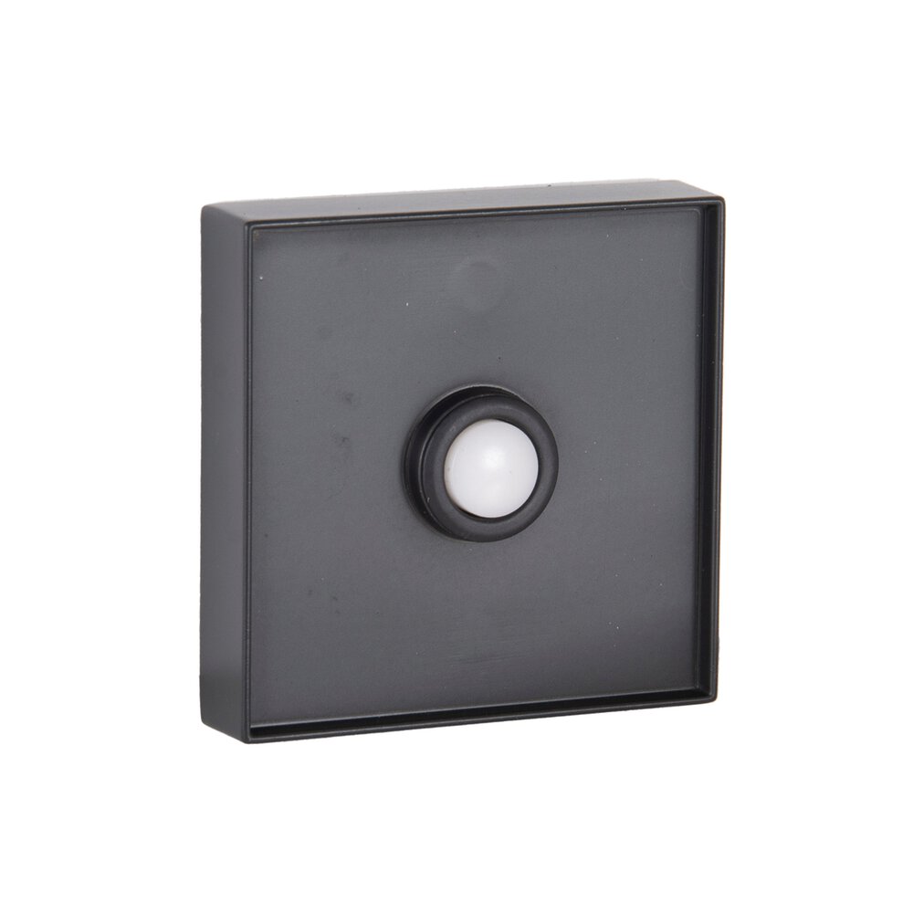 Surface Mount Lighted Push Button Door Bell In Flat Black