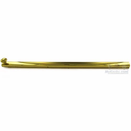 Solid Brass 12" Heavy Duty Surface Bolt with Concealed Screws in Polished Brass