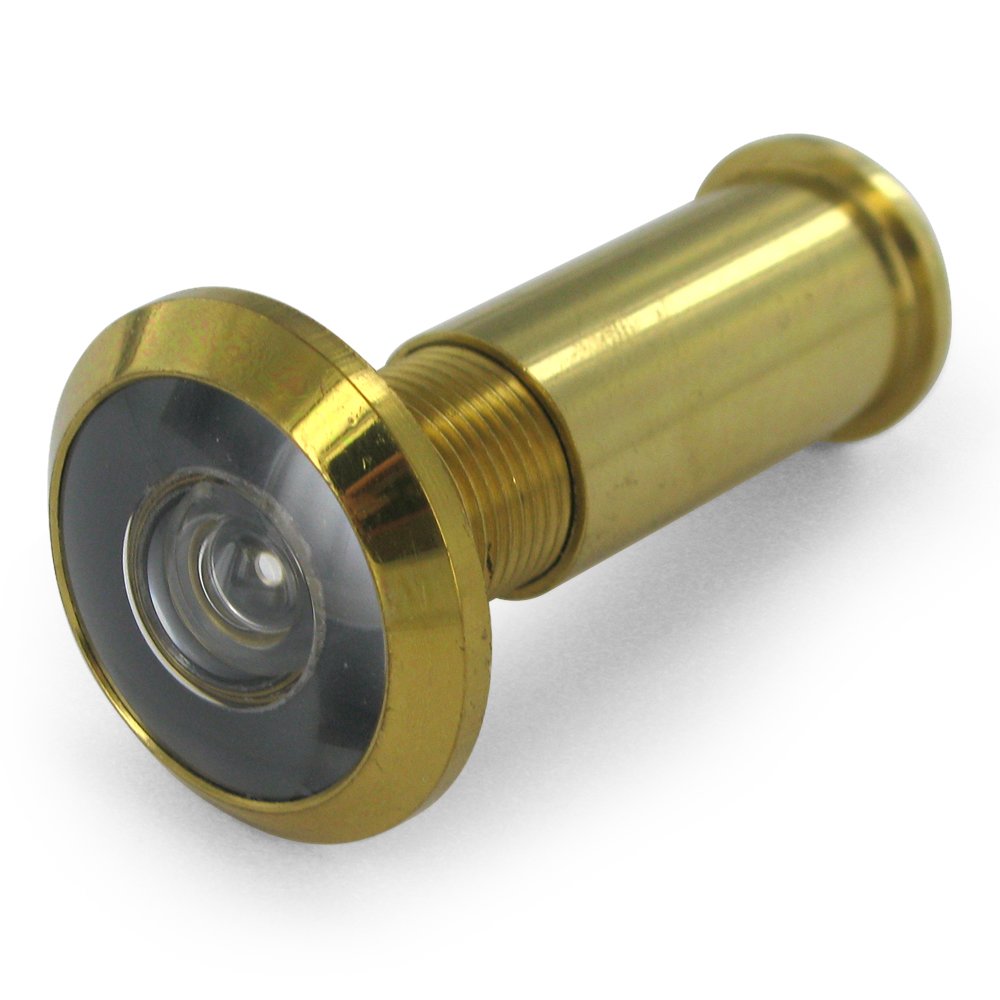 Solid Brass Door Viewer in Polished Brass
