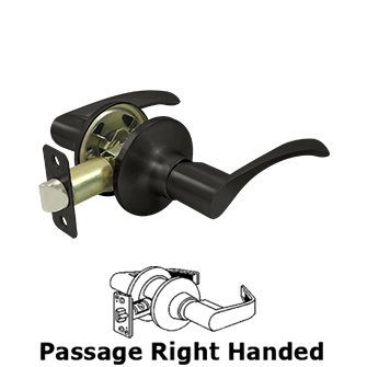 Right Handed Claremont Lever Passage in Oil Rubbed Bronze