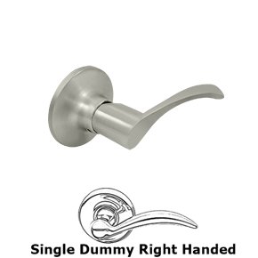 Right Handed Claremont Lever Dummy in Brushed Nickel