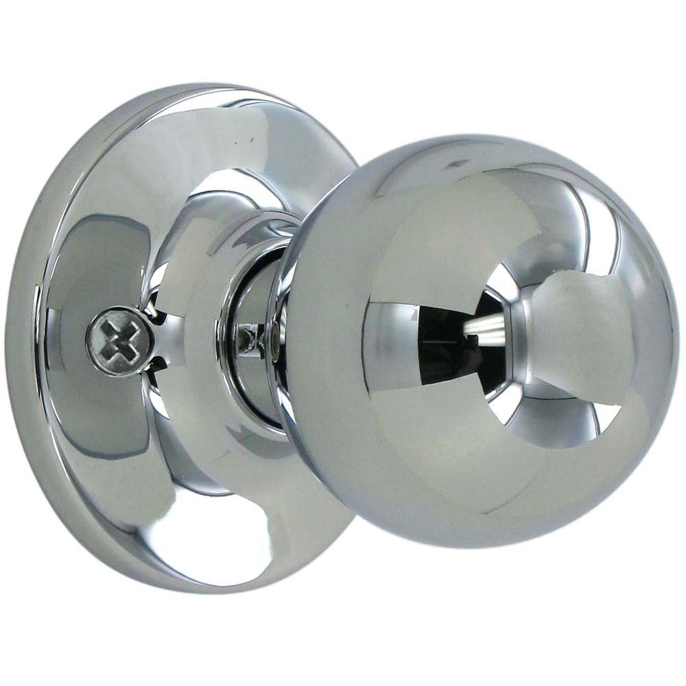 Passage Door Knob in Polished Chrome