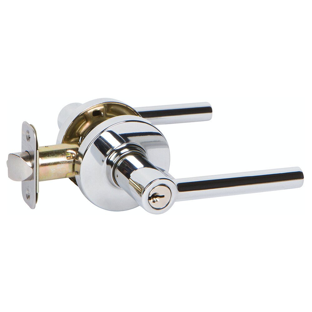 Entry RD Privacy lever in Polished Chrome