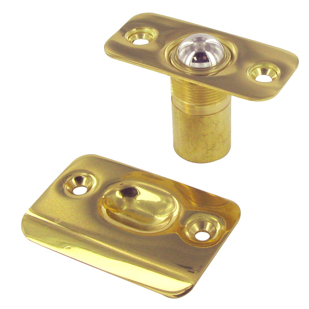 Solid Brass Ball Catch with Round Corners in PVD Brass