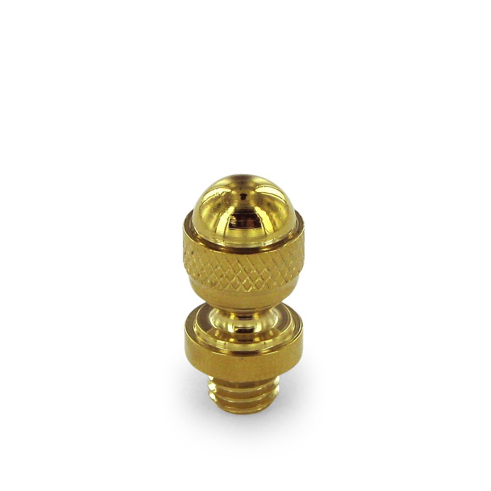Solid Brass Acorn Tip Door Hinge Lifetime Finish Finial (Sold Individually) in PVD Brass