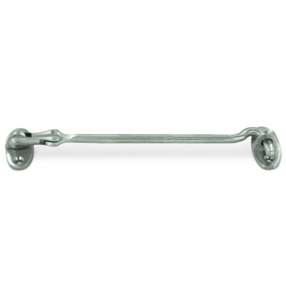 Solid Brass 6" Cabin Swivel Hook in Brushed Chrome