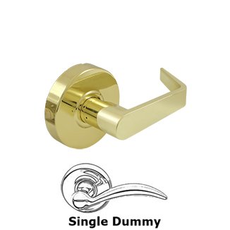 Commercial Dummy Standard Grade 2 with Clarendon Lever in Polished Brass