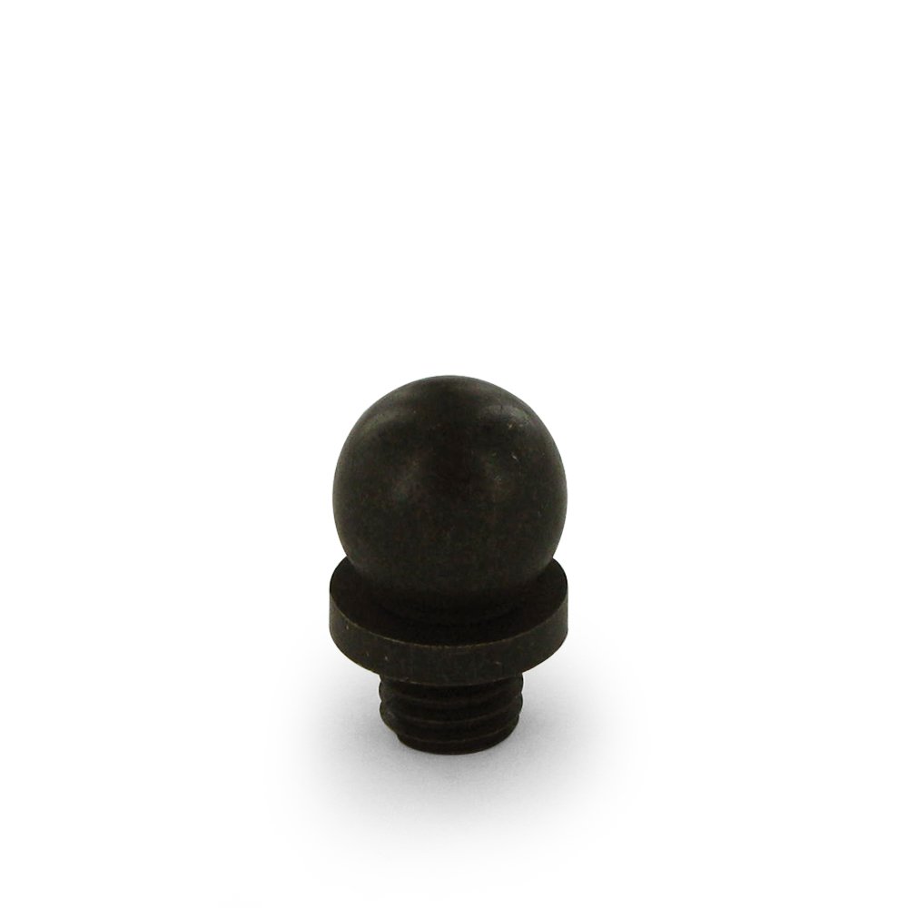 Solid Brass Ball Tip Door Hinge Finial (Sold Individually) in Oil Rubbed Bronze