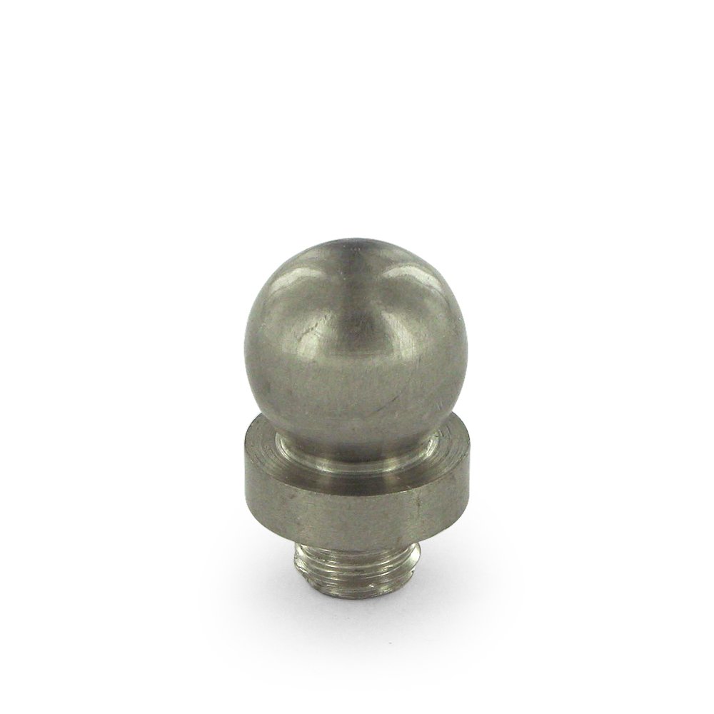 Solid Brass Ball Tip Door Hinge Finial for 6" x 6" Special Feature Door Hinges (Sold Individually) in Brushed Nickel