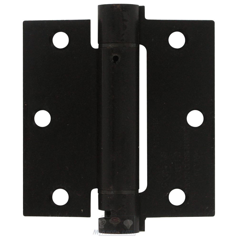 3 1/2" x 3 1/2" Standard Square Spring Door Hinge (Sold Individually) in Oil Rubbed Bronze