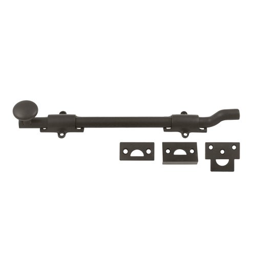 Heavy Duty 12" Surface Bolt with Off-set in Oil Rubbed Bronze