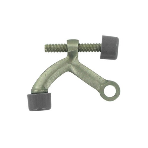 Solid Brass Hinge Mounted Hinge Pin Stop in Brushed Nickel