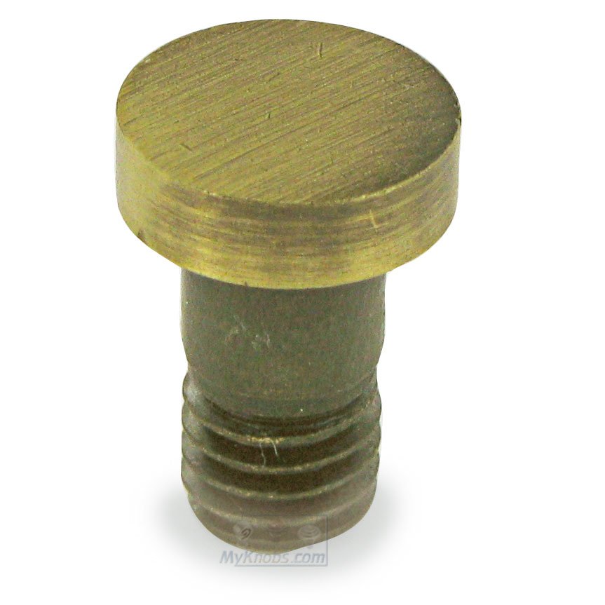 Solid Brass Extended Button Tip for Solid Brass Hinges and Hinge Pin Door Stops (Sold Individually) in Antique Brass