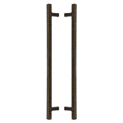 14 1/2" (368mm) Centers Square Back to Back Bar Pull in Oil Rubbed Bronze -ORB