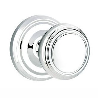 Privacy Norwich Door Knob With Regular Rose in Polished Chrome