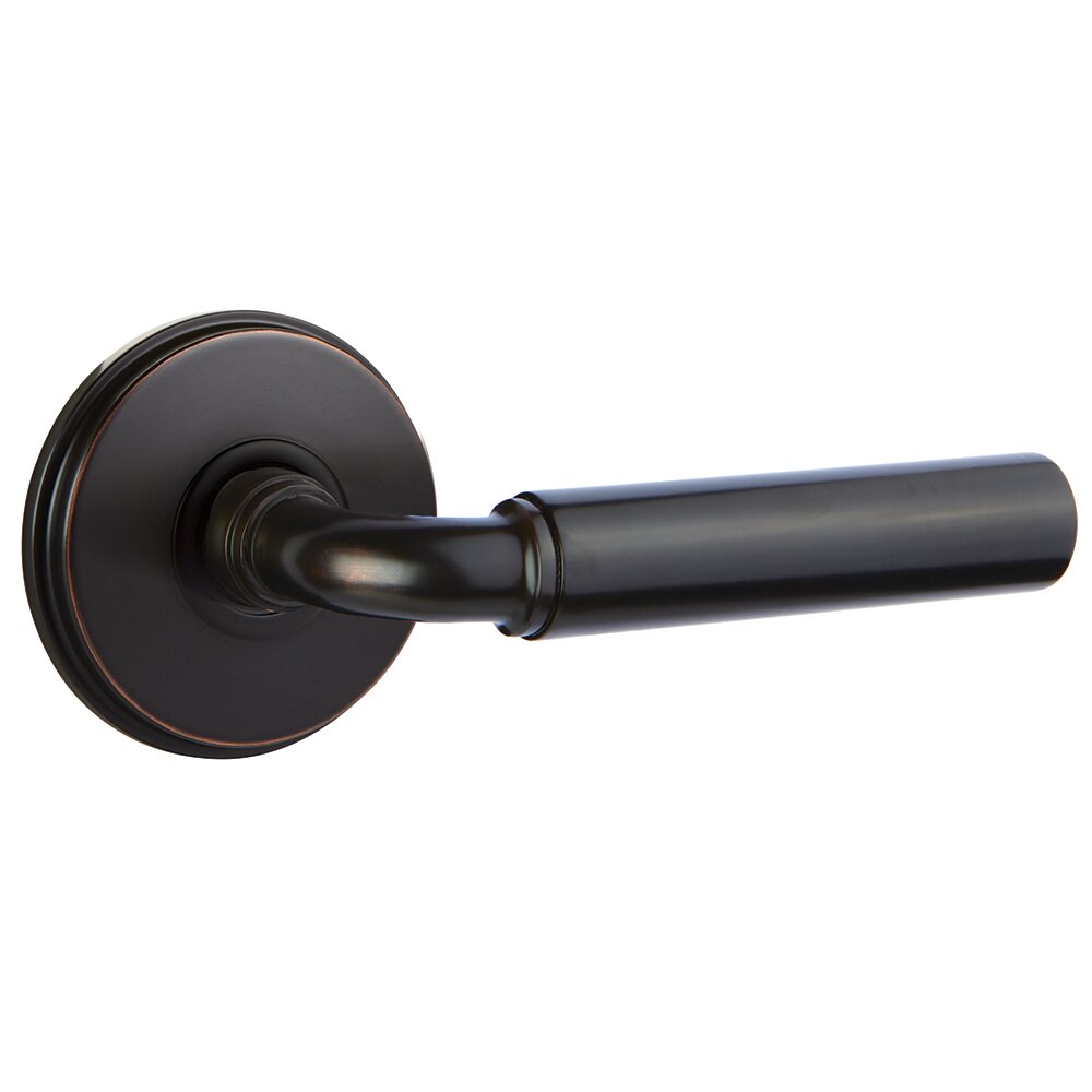 Single Dummy Right Handed Manning Door Lever With Watford Rose in Oil Rubbed Bronze