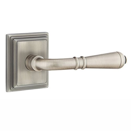 Double Dummy Right Handed Turino Door Lever With Wilshire Rose in Pewter
