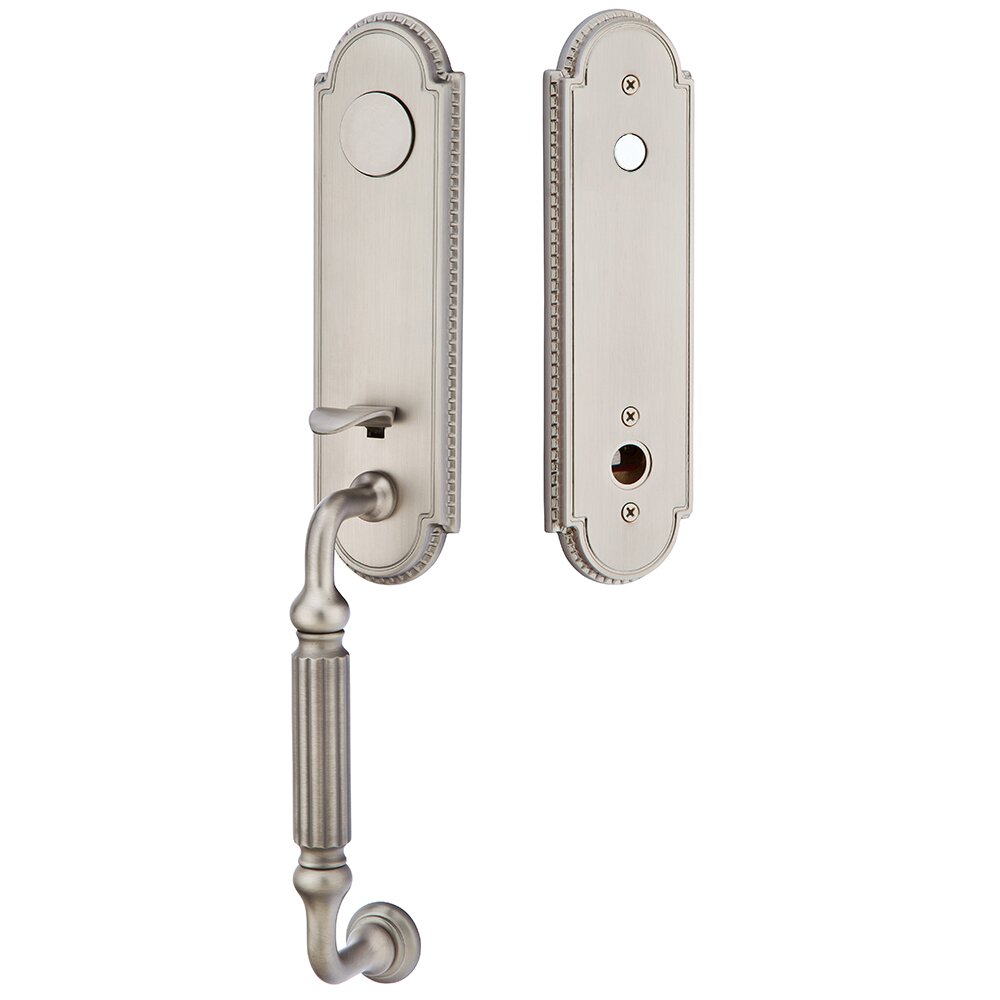 Dummy Orleans Handleset with Providence Crystal Knob in Pewter