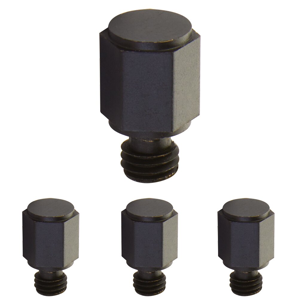 Faceted Tip Set For 3 1/2" Heavy Duty Or Ball Bearing Brass Hinge in Oil Rubbed Bronze (Sold In Pairs)