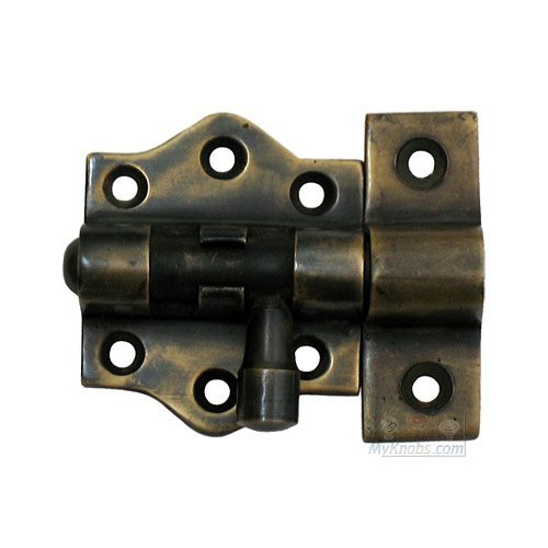 2 1/8" Surface Bolt with Rounded Backplate