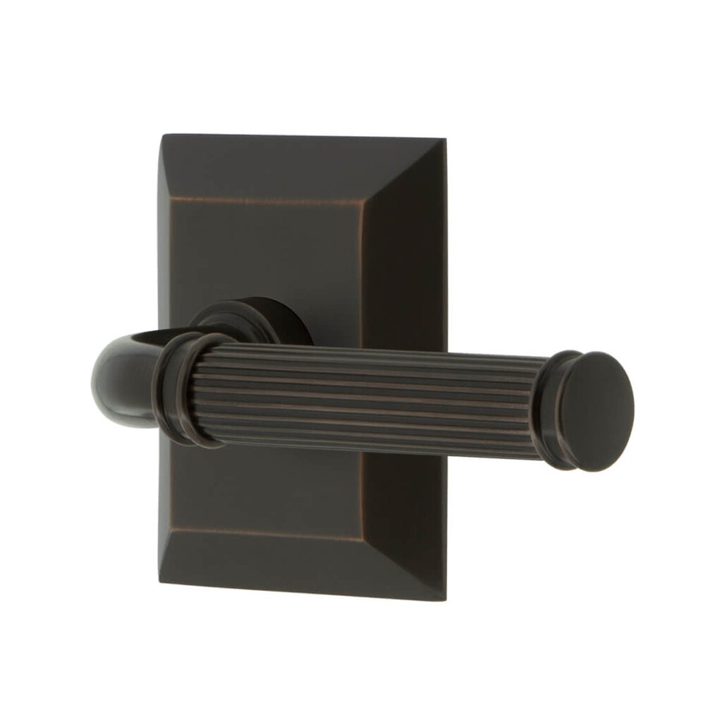 Fifth Avenue Square Rosette Double Dummy with Soleil Lever in Timeless Bronze
