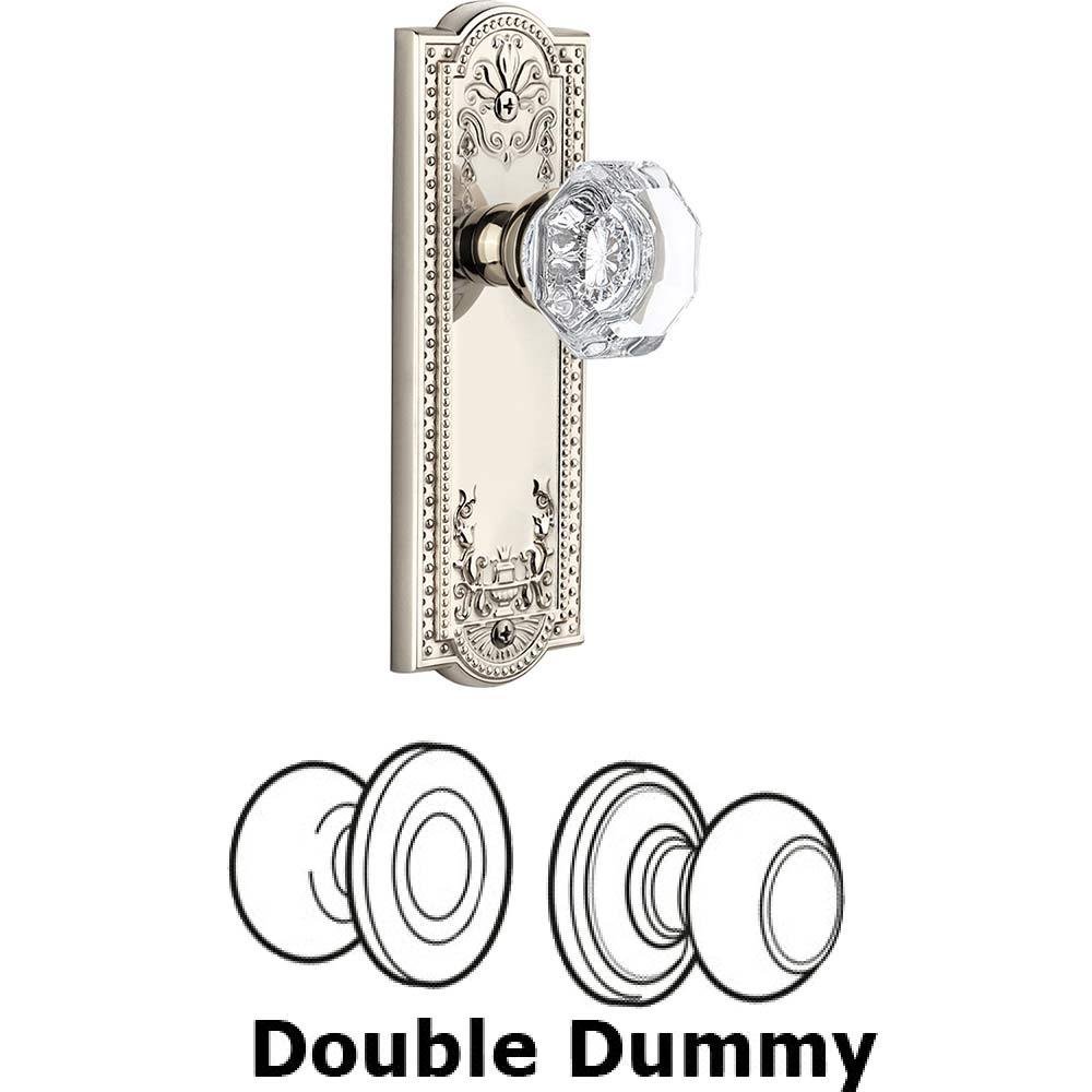 Double Dummy Set - Parthenon Plate with Chambord Knob in Polished Nickel