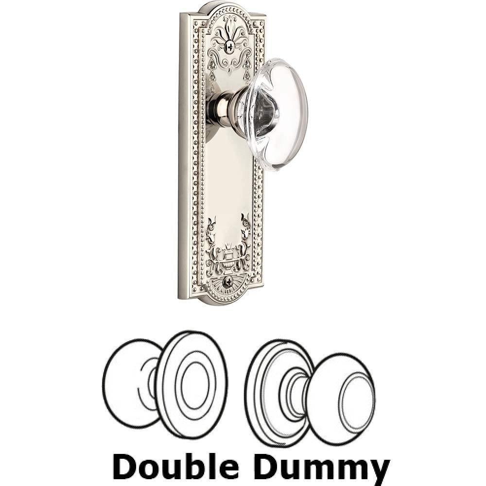 Double Dummy Set - Parthenon Plate with Provence Knob in Polished Nickel