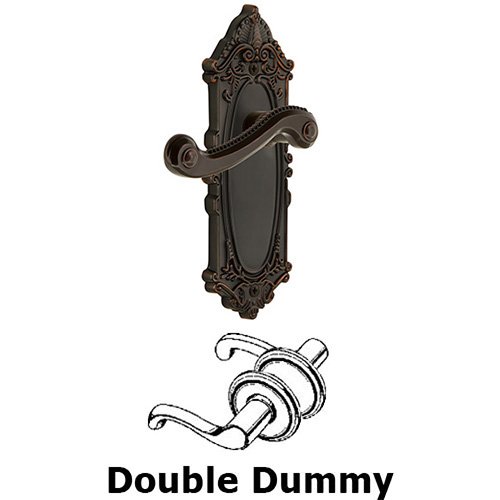 Grandeur Grande Victorian Plate Double Dummy with Newport Lever in Timeless Bronze