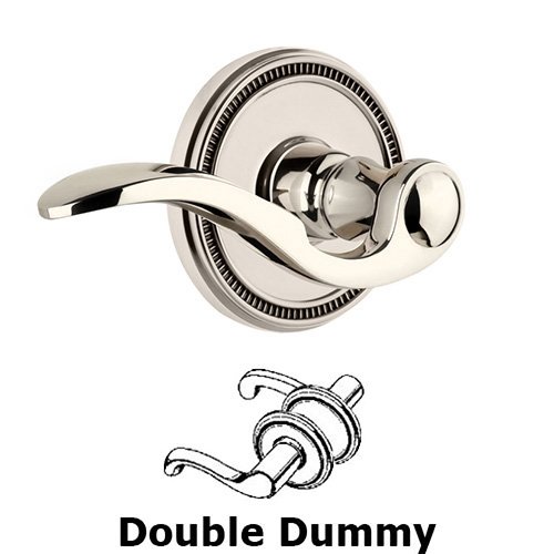 Grandeur Soleil Rosette Double Dummy with Bellagio Lever in Polished Nickel