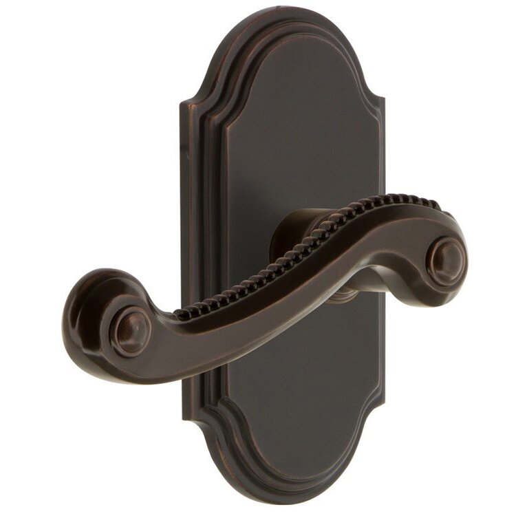 Single Dummy Arc Plate with Left Handed Bellagio Lever in Timeless Bronze