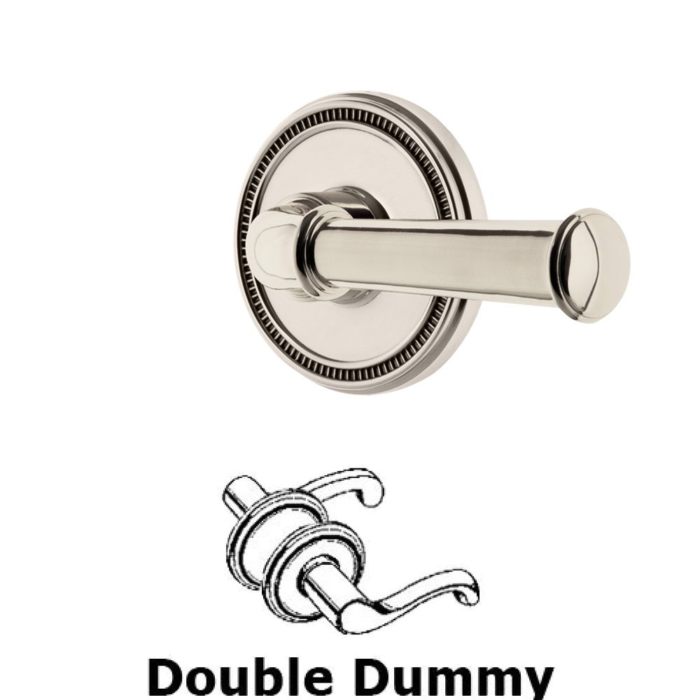 Grandeur Soleil Rosette Double Dummy with Georgetown Lever in Polished Nickel