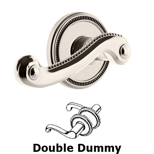 Grandeur Soleil Rosette Double Dummy with Newport Lever in Polished Nickel