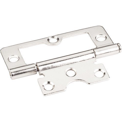 3" Swaged Loose Pin Non-mortise Hinge in Bright Nickel