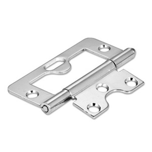 3" Swaged Loose Pin Non-mortise Hinge in Bright Nickel