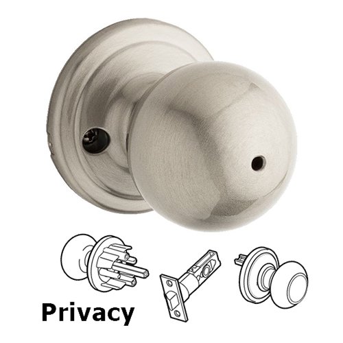 Circa Privacy Door Knob in Satin Nickel